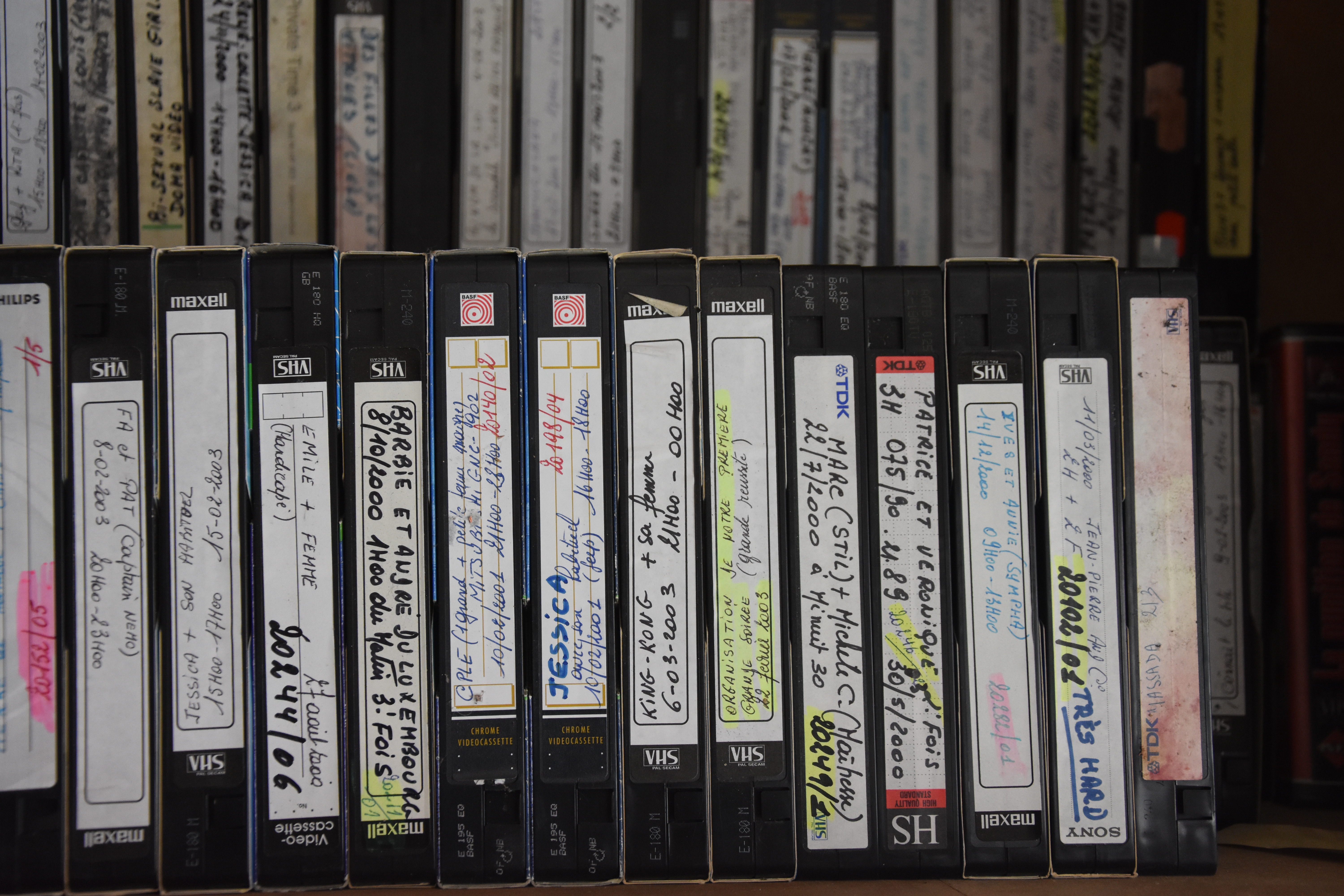 Collection unique cassettes VHS